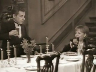 Sarkozy et Merkel au réveillon du nouvel an 2012