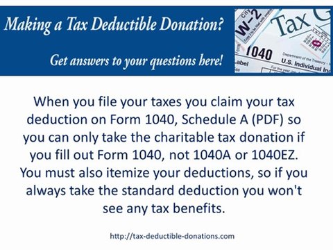 What You Need to Know About Tax Deductible Donations