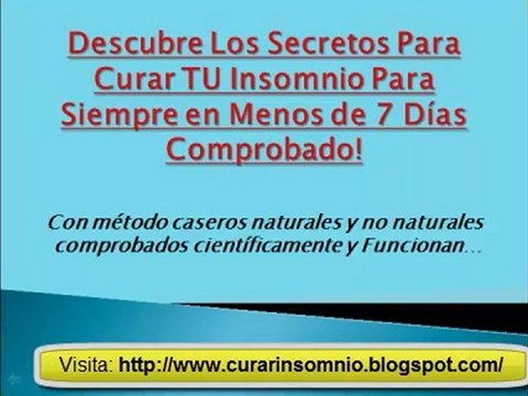 Los Mejores Remedios Contra el Insomnio GRATIS