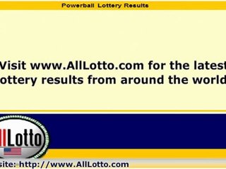 Powerball Lottery Drawing Results for December 31, 2011