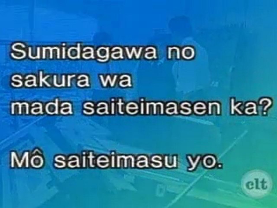 Japanese Basic II - 47 - The sakura hasnt bloomed yet has it