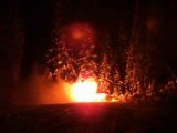 huge explosions with tracer fire in alaska