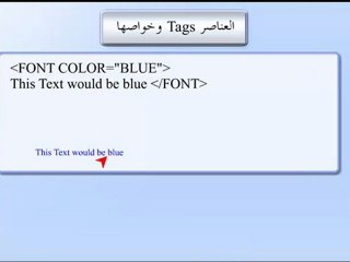 وخصائصها HTML Tags تعلم تصميم موقع - العناصر تاجز