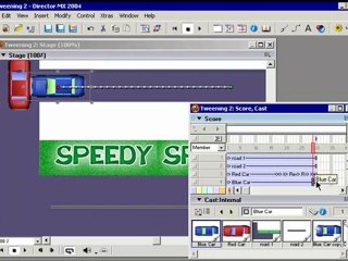 Learn Director MX Frame By Frame تعليم ديركتور - أسلوب التحريك