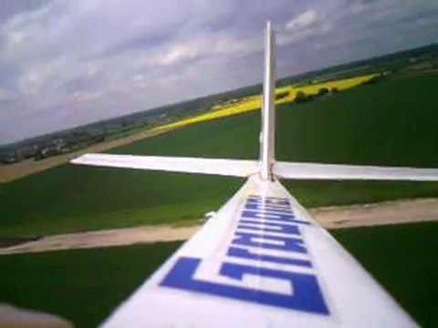 Planeur balsa Graupner EPS 2000 Fly cam vue arriere