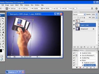 Learn Photoshop CS3 Application تطبيقات فوتوشوب - عمل تأثير الحركة