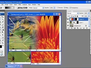 Learn Photoshop CS3 Application تطبيقات فوتوشوب - عمل تداخل للصور