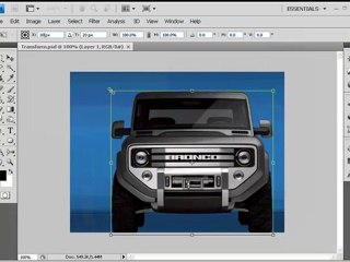 Learn Photoshop CS4 تعليم فوتوشوب - الأمر Free Transform