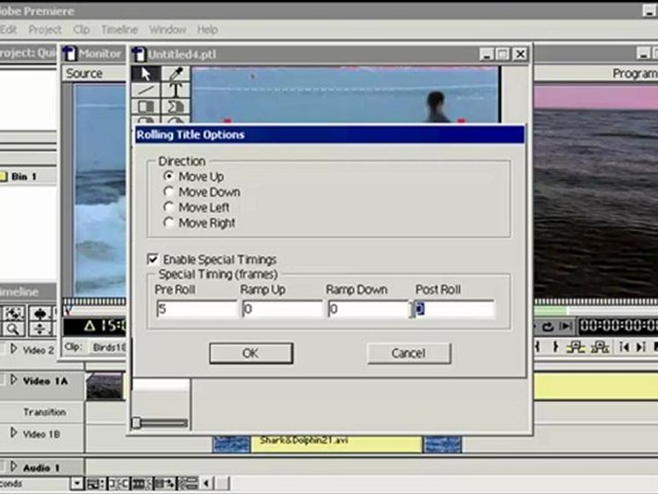 Learn Premiere 6 تعليم بريمير - عمل تأثيرات الحركة على الكتابات