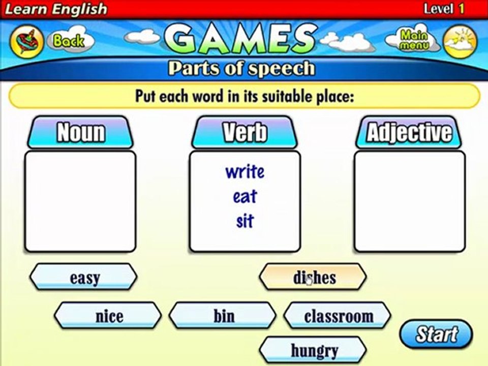 تعليم اللغة الانجليزية - ألعاب - Learn English