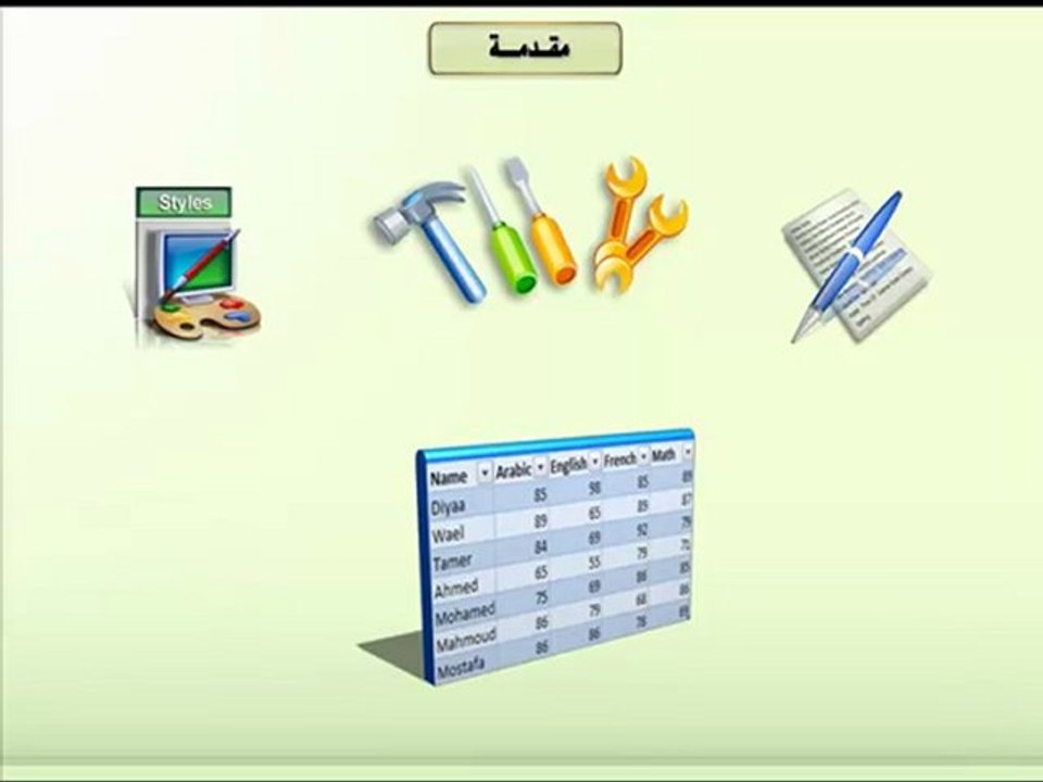 مقدمة اكسيل - Excel 2010 تعليم اكسيل