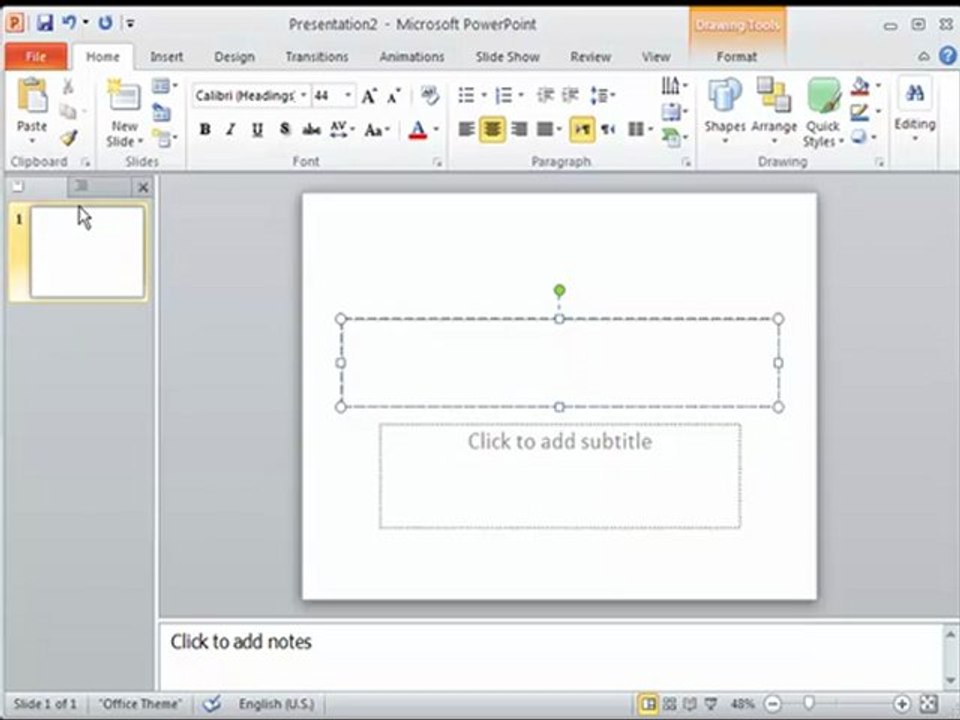 شرح واجهة البرنامج - PowerPoint 2010 تعليم بوربوينت