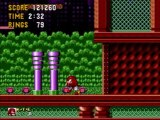 Let's Play Knuckles in Sonic 1 #2 He Likes To Run Into Things Apperently