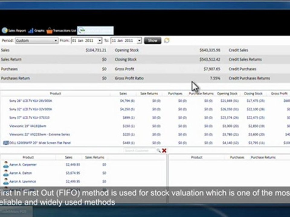 TradeMeters POS Reports Module-Advance Summary Reports and Stock Valuation