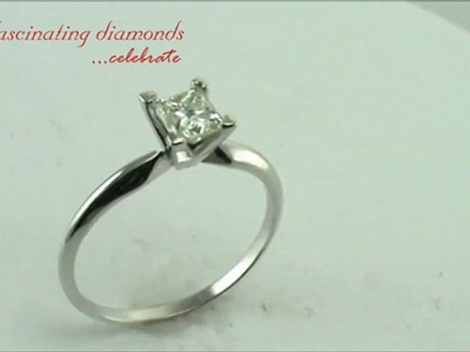 Princess Cut Solitaire Engagement Ring In Prong Setting