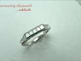 Princess Cut Diamond Wedding Anniversary Band Channel Set