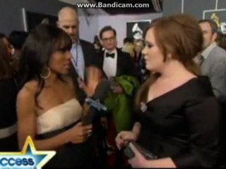 Adele - Interview for Access Hollywood after the 51st Annual Grammy Awards (February 8th 2009)