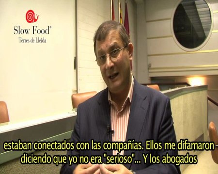 Interview to the researcher about GMO's Eric Gilles Serallini in the IV FIra d'Alimentació i Salut SF Terres de Lleida