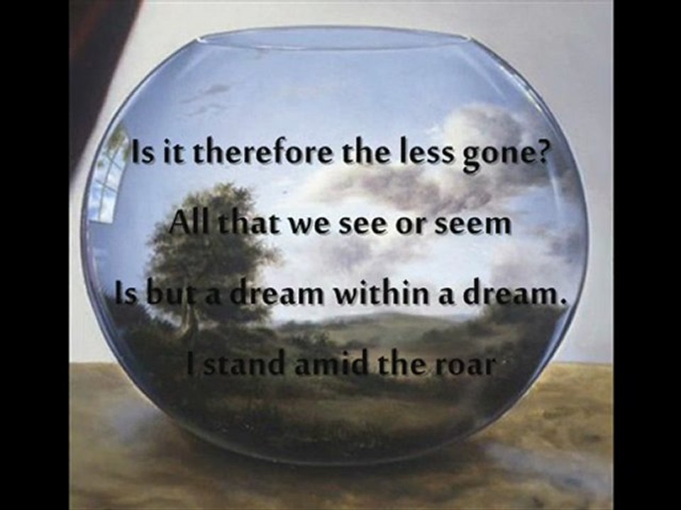 "A Dream Within A Dream" Edgar Allan Poe Tribute Poem