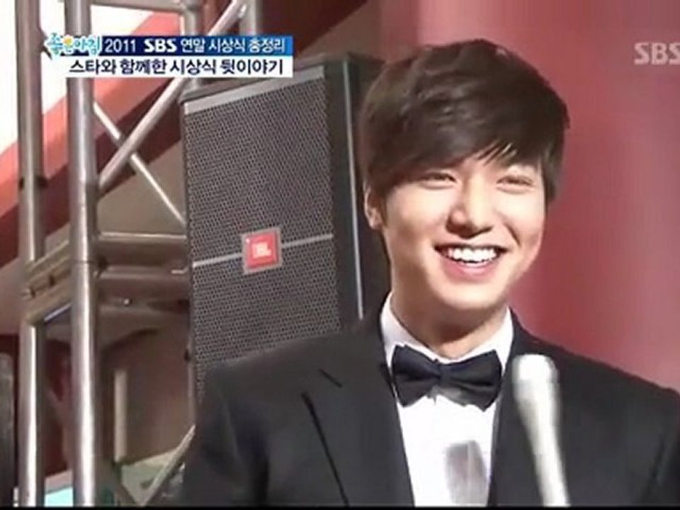 120102 美好的早晨 - 2011 SBS年末頒獎禮 (李敏鎬cut)