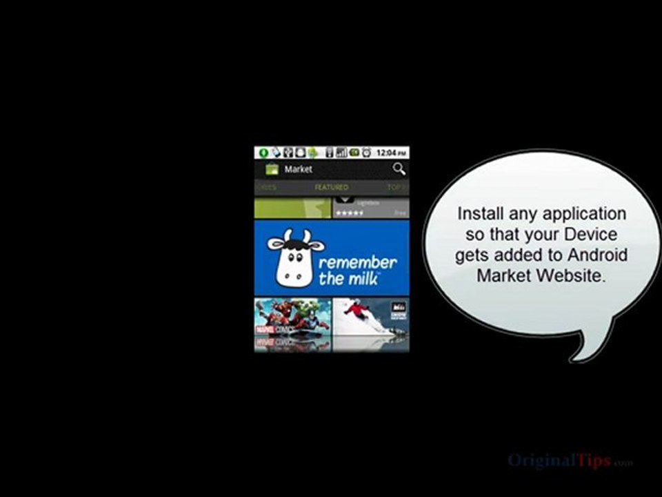 Android Market Website Solution - There are no android phones associated with this account