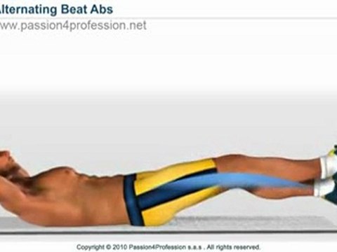 Alternating Beat Lower Abs Exercise