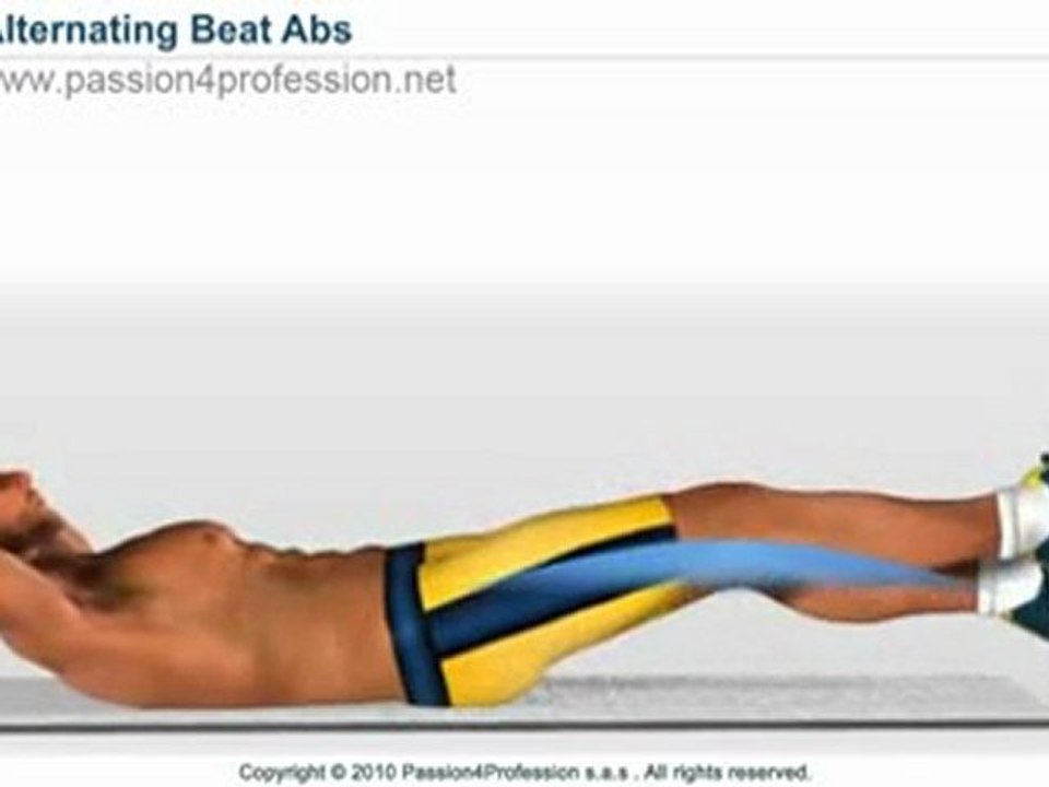 Alternating Beat Lower Abs Exercise