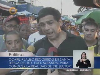 Ocaríz: es necesario un cambio en municipios gobernados por el oficialismo