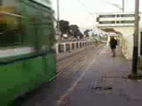 metro léger de tunis a la station de bouchoucha bardo tunis tunisie