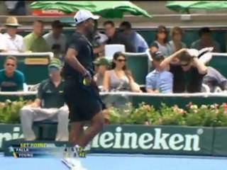 Alejandro Falla bat Donald Young (4-6 , 6-3 , 6-3)