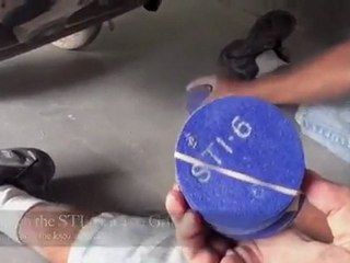 Concrete Polishing Job with Logo Application