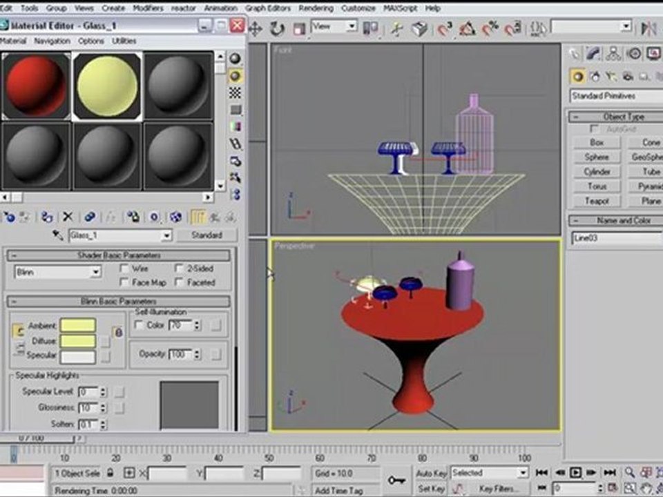 برنامج تعليم ثري دي ماكس 9 - الخصائص الأساسية - Lean 3DMax9