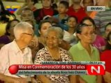 (VIDEO) Pueblo de Sabaneta acompañó al Presidente Chávez en misa a la memoria de su abuela Rosa Inés2