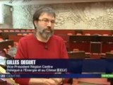 Reportage 19 décembre 2011 - Itw Gilles Deguet EELV - extrait 19/20 France 3 Centre