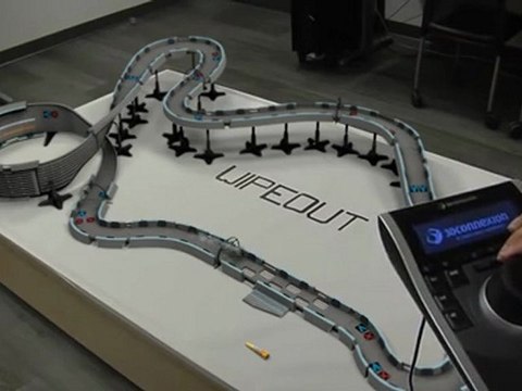 Controlled Quantum Levitation on a Wipe'Out Track