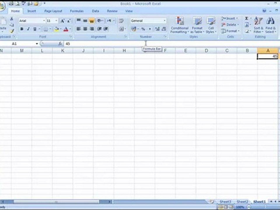 دليل تعليم الكمبيوتر - برنامج تعليم اكسيل 2007 - Learn Excel