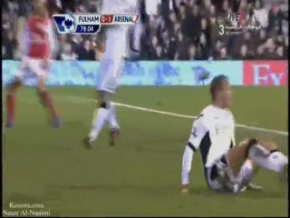 ملخص الشوط الثاني مبارة ارسنال وفولهام الدوري الانجليزي 2012