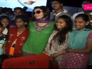 Gorgeous Rakhi Sawant Clicked With Underprivileged Kids @ Cinemax