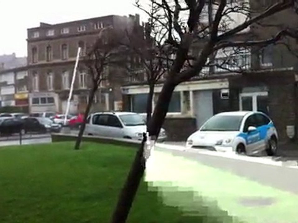 Fort coup de vent à Boulogne-sur-Mer (Pas-de-Calais)