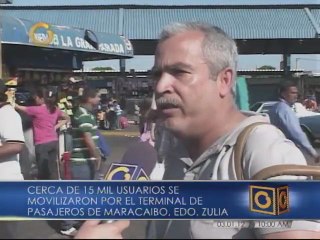 15 mil personas han regresado a Maracaibo por su principal terminal terrestre