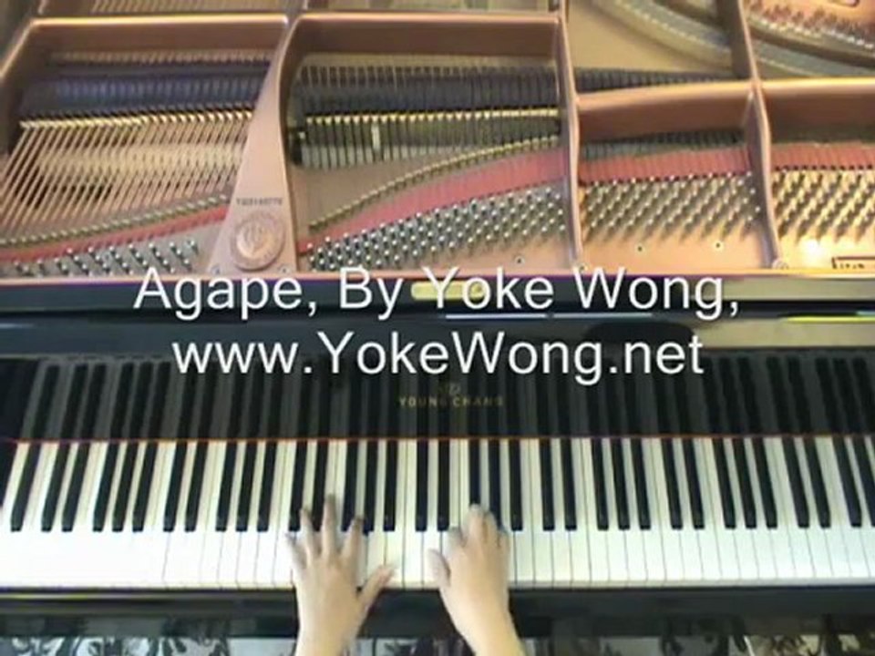 Beautiful piano sheet music Agape