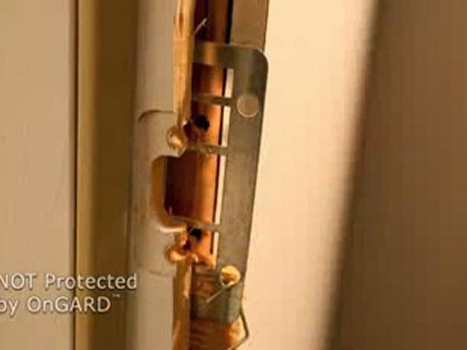 Security Door Brace. Real Time Demo of The Patented OnGARD