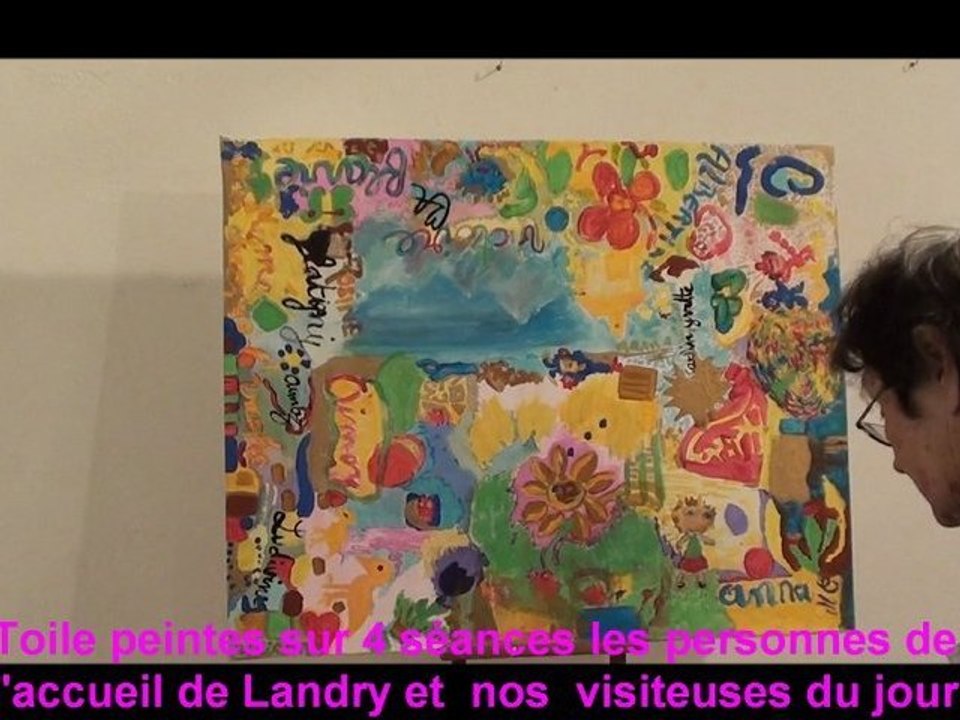 Le tableau de nos couleurs à l'Exposition 2011 avec l'accueil de jour de Landry et l'association Savoie Alzheimer part 2