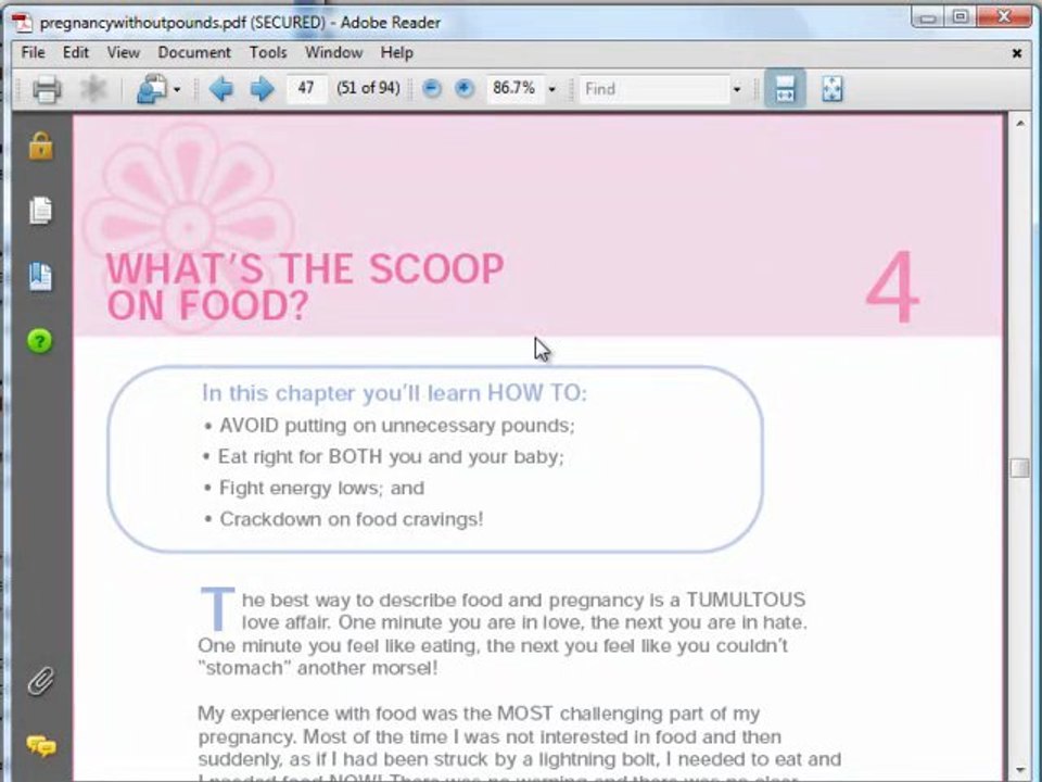 pregnancy without pounds