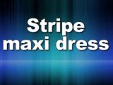 Testament Womens Maxi Stripe Dress