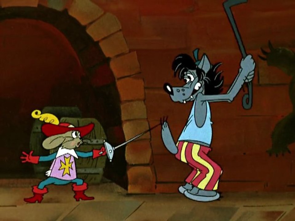 Ну, погоди!  В телестудии (епизод 9) [1976, советский мульт, мультфильм]