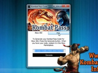 Kombat Pass Code Free Giveaway - Xbox 360, PS3