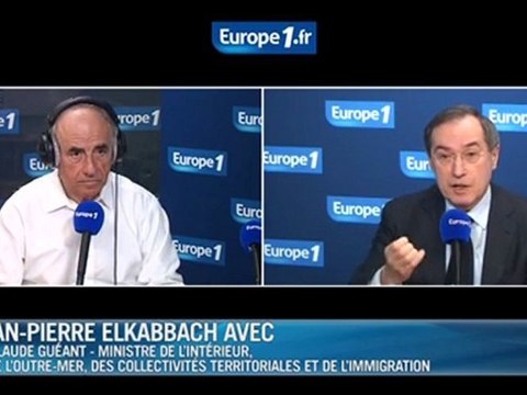 Claude Guéant, invité de Jean-Pierre Elkabbach dans l'émission l'Interview de 8h20 sur Europe 1