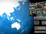 Bolsas; Mercados internacionales: Cierre lunes 15 y media sesión martes 16 de agosto