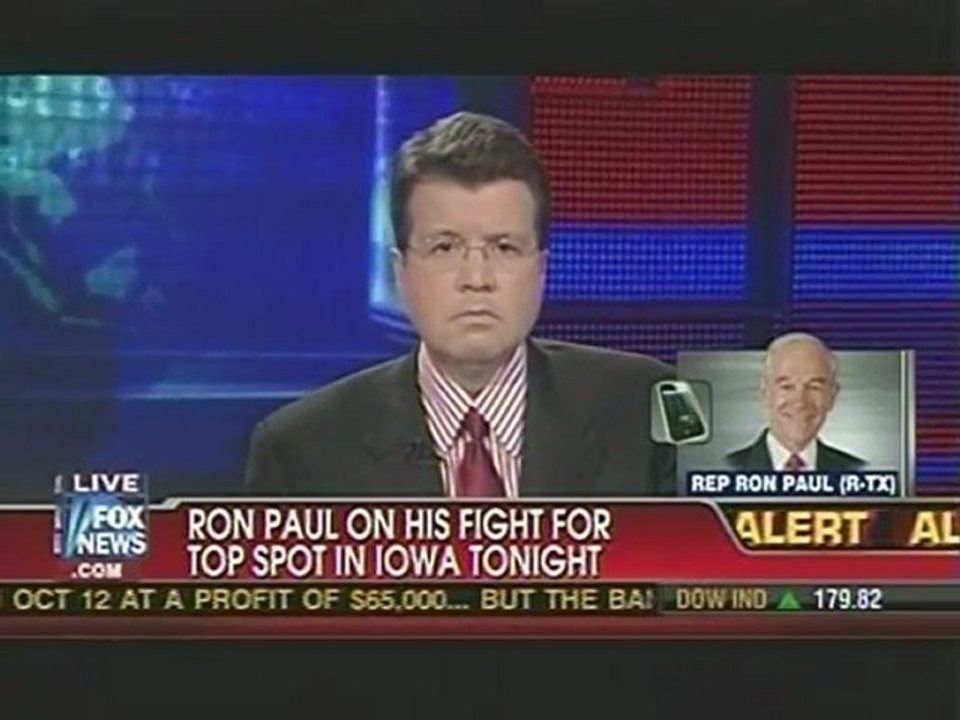 Ron Paul Cavuto Interview Pre Iowa Caucus Vote